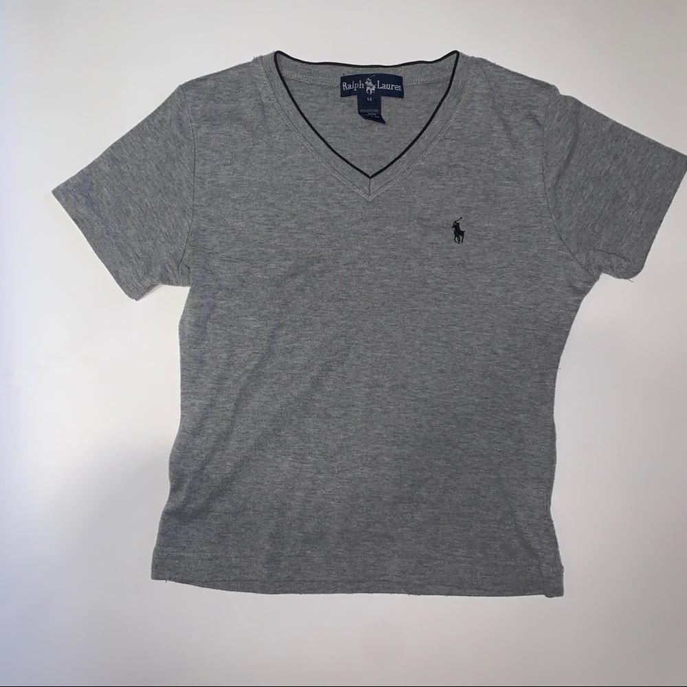 Gray polo ralph lauren top vintage